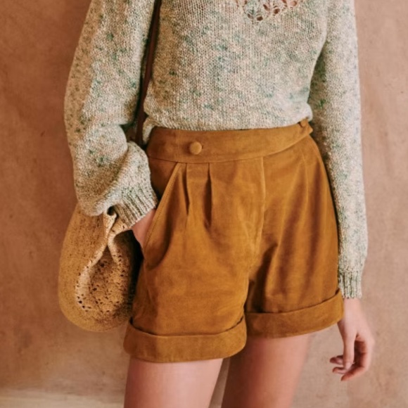 Sezane William Shorts Caramel - Size 40